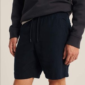 A&F Linen-Blend Pull-On Shorts - XS